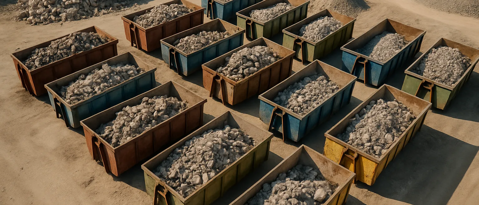 Centre de tri et recyclage des gravats et déchets inertes de chantier